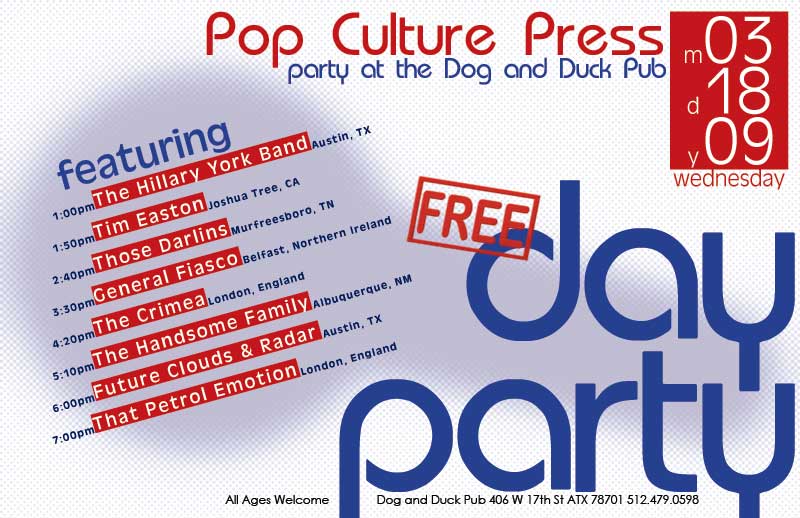 SxSW Pop Culture Press Party Poster